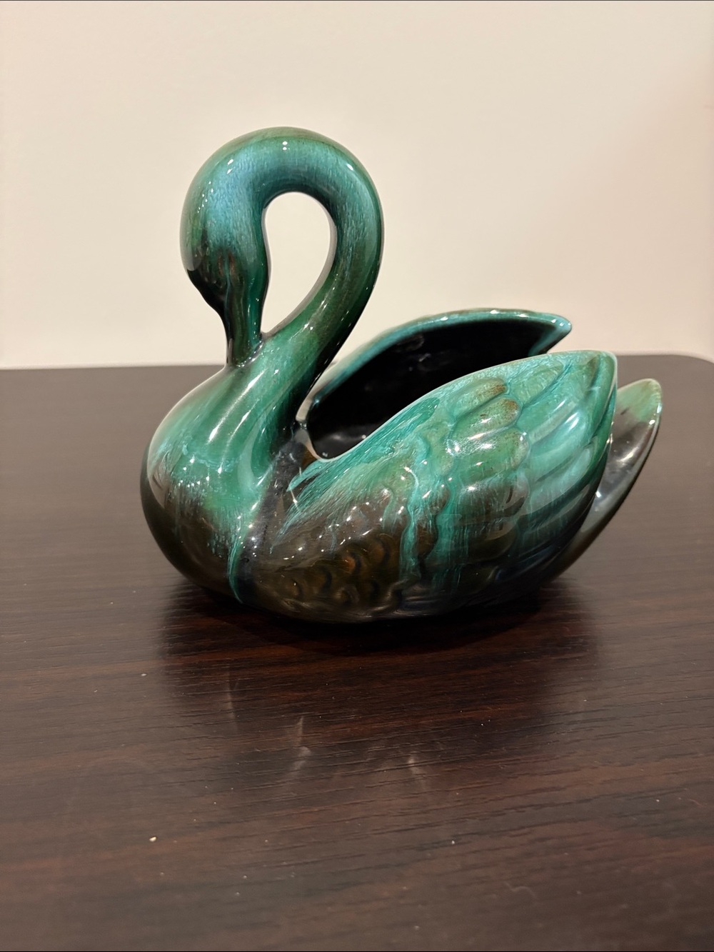 Blue Mountain  Pottery  Decorative Swan  Planter - Home Art